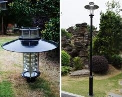 O jardim exterior de alumínio polo do diodo emissor de luz ilumina E27 IP65 550mmx550mm