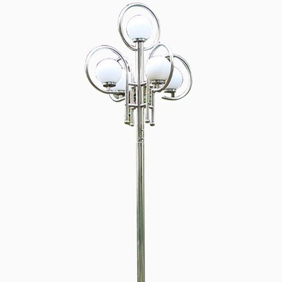 esfera exterior da luz de polo do jardim de 100w 150w 200W em volta de 5 tampões da lâmpada